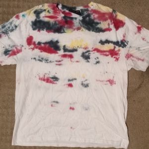 Tie-Die T-Shirt No Boundaries Red, Black, Yellow Size Med runs big